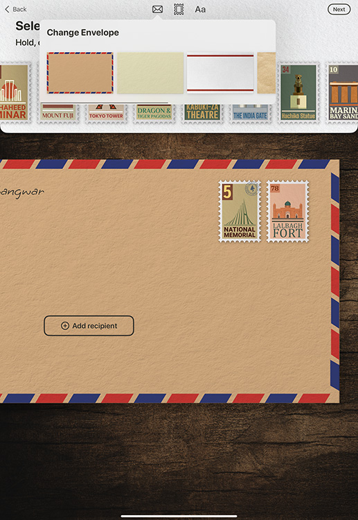 12 Best iPad Apps You Should Use in 2024 16 Selecting an envelope style in the lettre app